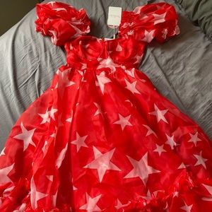 NEW!! Selkie Ritz gown Dress Red Star